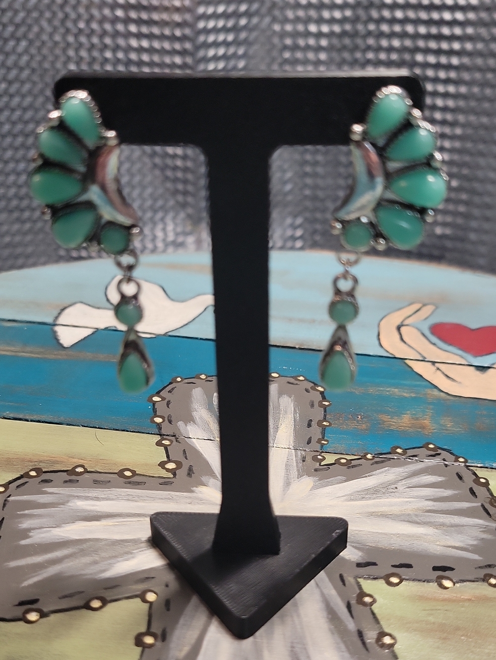 Turquoise Teardrop Dangle Earrings - Unbranded NWOT